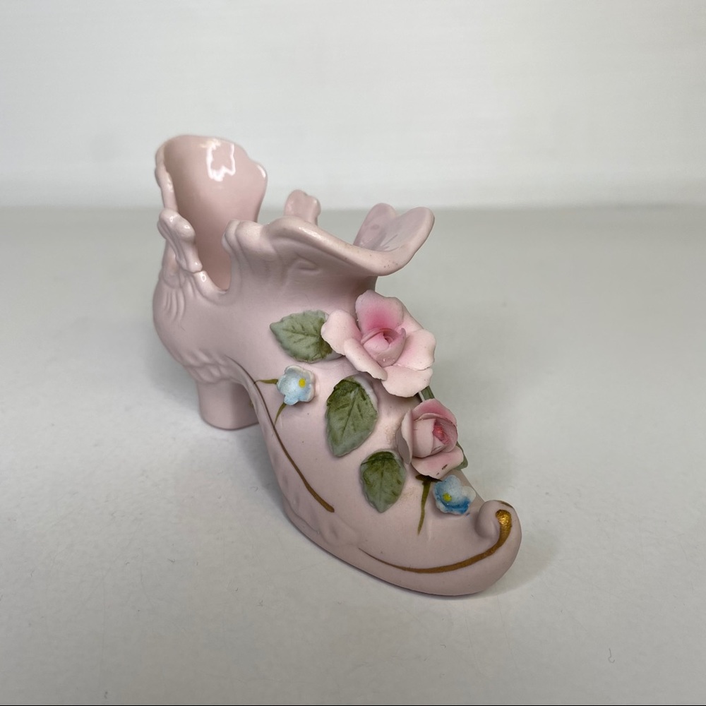 Kelware Fine China Pink Victorian Style Shoe